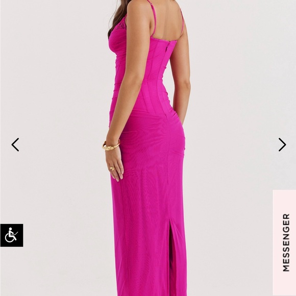 House of CB Nalini Fuchsia Maxi Dress - Picture 2 of 7